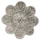 8 Auspicious Symbols Aluminium Incense Burner 11.5cm