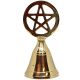 Pentacle Brass Altar Bell -  5.5cm x 11cm