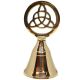 Triquetra Brass Altar Bell -  5.5cm x 11cm