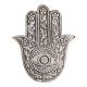 Hamsa Hand Aluminium Incense Burner - 10cm X 13cm