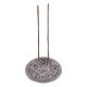 7 Chakra Round Aluminium Incense Burner - 11cm