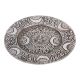 Triple Moon Pentacle Round Aluminium Incense Burner - 12cm