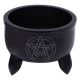 Pentacle Soapstone Cauldron