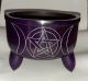 Triple Moon Soapstone Cauldron